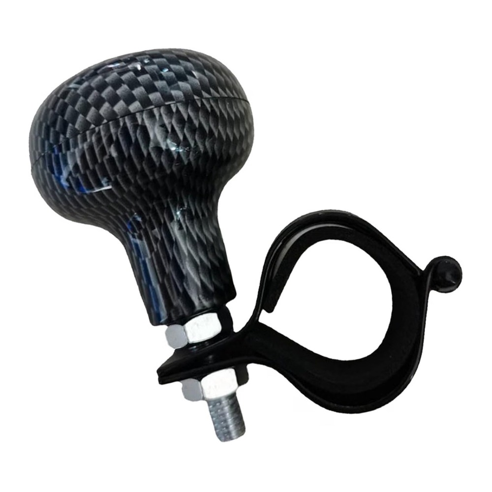 Carbon Fiber Steering Wheel Spinner Knob‎ Booster Handle Universal Car Power Aid